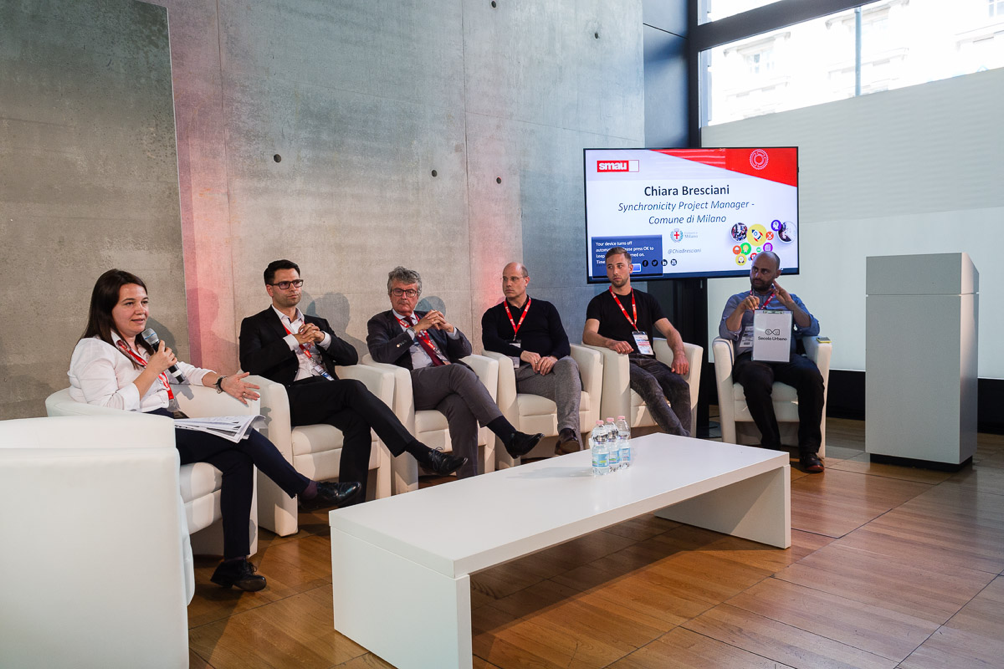 Milan @SMAU Berlin presenting SynchroniCity Open Call